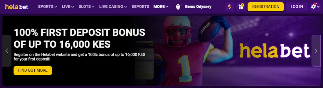 Helabet Welcome bonus Screenshot